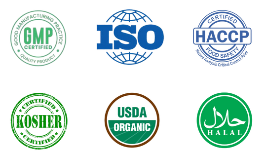 Certified for Quality, Safety, and Purity